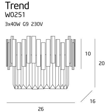 Maxlight W0251 Wandlamp Trend