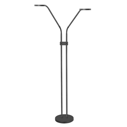Highlight Vloerlamp Malaga Zwart 2L