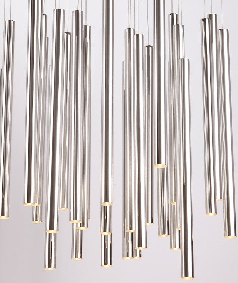 Maxlight P0175D Hanglamp Organic 33X1 Chroom Dimbaar