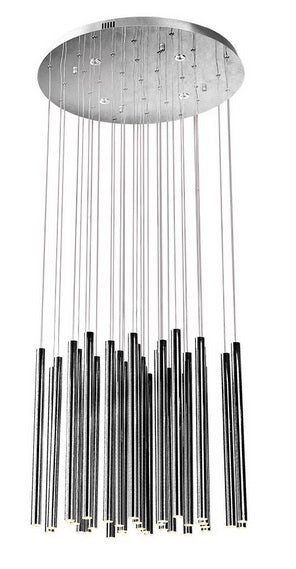 Maxlight P0175D Hanglamp Organic 33X1 Chroom Dimbaar