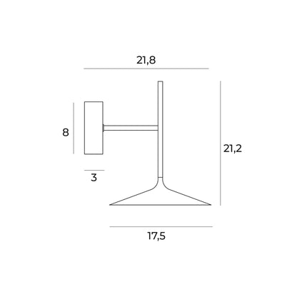 Maxlight W0304 Wandlamp Hana Goud