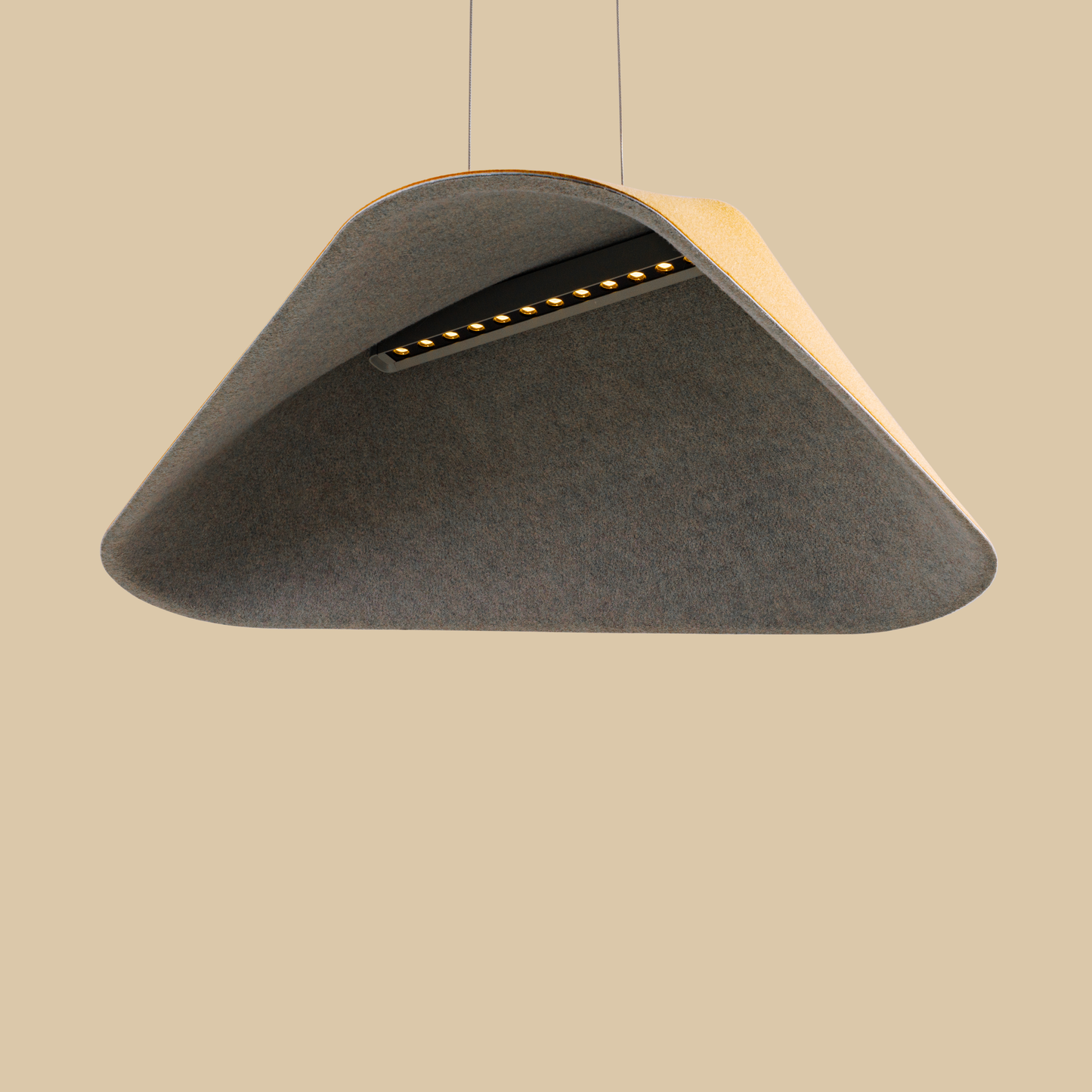 Maxlight P0569 Hanglamp Carbon Aarde Geel&Grijs