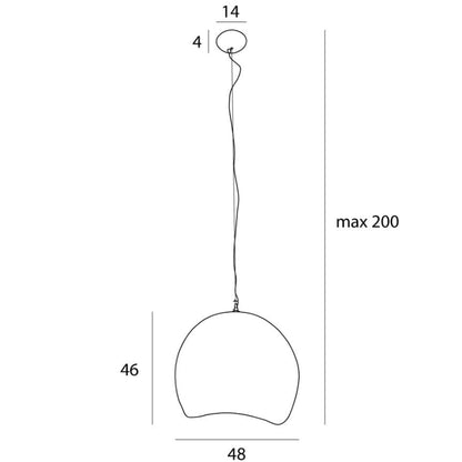 Maxlight P0534 Hanglamp Pierre 70Cm