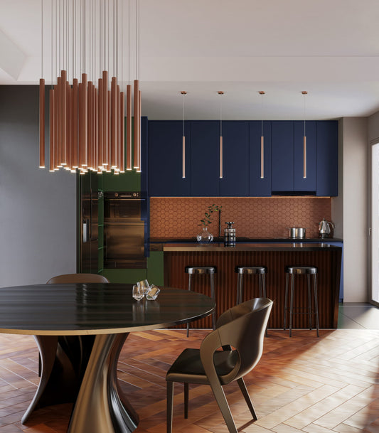 Maxlight P0171 Hanglamp Organic I Koper