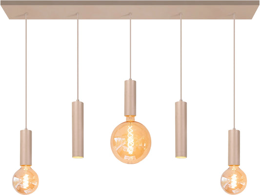 Highlight Plafondplaat Zand 2 GU10 3 E27 lichtbronnen 110 x 12cm